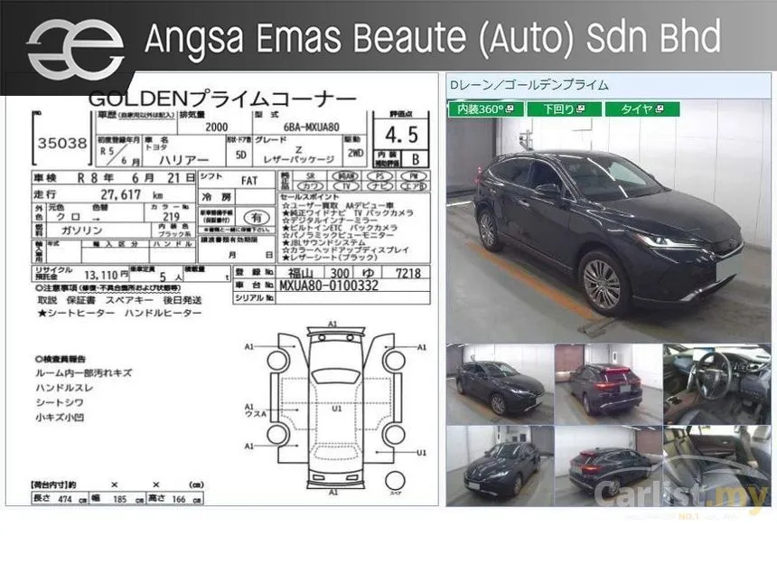 2023 Toyota Harrier Z SUV