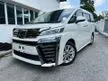 Recon 2018 Toyota Vellfire 2.5 Z MPV**SUNROOF**PREMIUM WARRANTY**SHOWROOM CONDITION**HIGH TRADE-IN** - Cars for sale