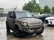 Recon 2022 Land Rover Defender 90 P300 2.0 HSE SUV, Japan Spec, Matte Bronze, Meridian, Digital Meter, Air Suspension, Leather Seats, DIM, BSM, Side Step