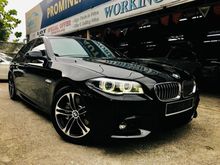 BMW 528i 2.0 M-SPORT 1 YR WTY 2014,M-SPORT STEERING,M-SPORT BUMPERS,NEW FACELIFT LIGHTS,CRYSTAL BLACK IN COLOUR,GPS SYSTEM,ONE DATIN OWNER
