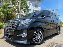 2015 Toyota Alphard 2.5 G S C Package Van Wagon SC CBU Full Option Nik2015 Black On Black Km50rb Record Pilot Seat PBD #AUTOHIGH #MUST HAVE