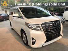 2015 Toyota Alphard 2.5 X 8 SEATER 1 POWER DOOR REVERSE CAMERA FREE WARRANTY