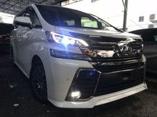 2016 TOYOTA VELLFIRE 2.5 ZG JBL ,HOME THEATRE ,SUNROUND CAMERA , PILOT SEAT