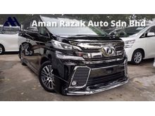 2016 Toyota Vellfire 2.5 MPV 2.5 ZG Sunroof Modelista Bodykit Local FM GPS Pilot Seat 2 Power Door Power Boot Unreg