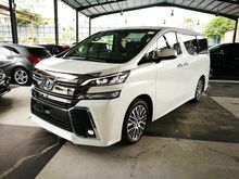 (NO GST) 2017 Toyota Vellfire 2.5 ZG MPV (JBL WITH REAR MONITOR) (TIP-TOP CONDITION)