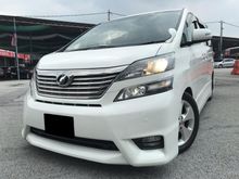 2010 Toyota Vellfire 2.4 Z Platinum MPV P/START P/BOOT 2 P/DOOR R/CAMERA ICE BOX WARRANTY