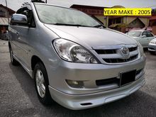 2005 Toyota Innova 2.0 G (A) 1 OWNER - ORIGINAL PAINT - FULL BODYKIT - LOW MILEAGE - ORIGINAL CONDITION - PERFECT LIKE NEW - VIEW TO BELIEVE....