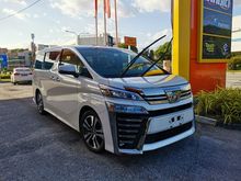 2019 Toyota Vellfire 2.5 ZG FACELIFT FULL SPEC* GENUINE MILEAGE* HIGHEST GRADE CAR* 3-YEARS WARRANTY* ALPHARD