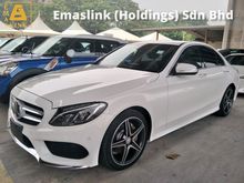2014 Mercedes-Benz C180 AMG 1.6 TURBO LANE ASSIST SENSOR REVERSE CAMERA 18 AMG SPORT RIM AMG BUCKET SEMI LEATHER SEATS PUSH START KEYLESS