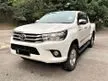 Used 2017 Toyota Hilux 2.4 G (M) manual