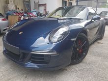 2015 Porsche 911 3.8 Carrera GTS With BOSE,Sport EXhaust,Sport Plus Mode,PASM,Sport Steering,Push Start Dark Blue UK Spec