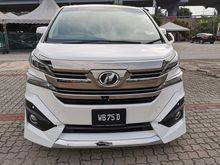 2015 Toyota Vellfire 2.5 ZA MPV, 1 YEAR WARRANTY, SURROUND CAMERA, 2 PWR DRS