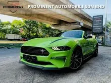 2021/2023 Ford MUSTANG 2.3 Cabriolet WTY 2027,CRYSTAL GREEN IN COLOUR,ORIGINAL GT STEERING,FULL LEATHER SEAT,ONE OF CAREFUL FOREIGNER OWNER