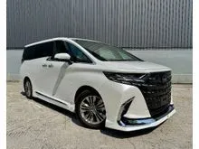 2023 Toyota Alphard 2.5 Z DIM BSM HUD SUNROOF AUTO PARKING MODELISTA BODYKITS SPARE TYRE HIGH SPEC 14K+ KM GRADE 5A JAPAN UNREG