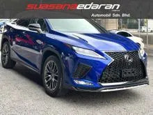 2021 Lexus RX 300 2.0 F Sport#Panroof#Black Full Leather#Power+Memory Seat#HUD#BSM#Surround View Cameras#Power Boot#Pre-Crash Safety#Rear Power Reclini