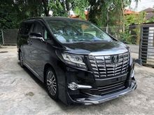 2016 Toyota Alphard 3.5 SAC Full Spec Leather Modelista JBL 4 Cam FULL SPEC