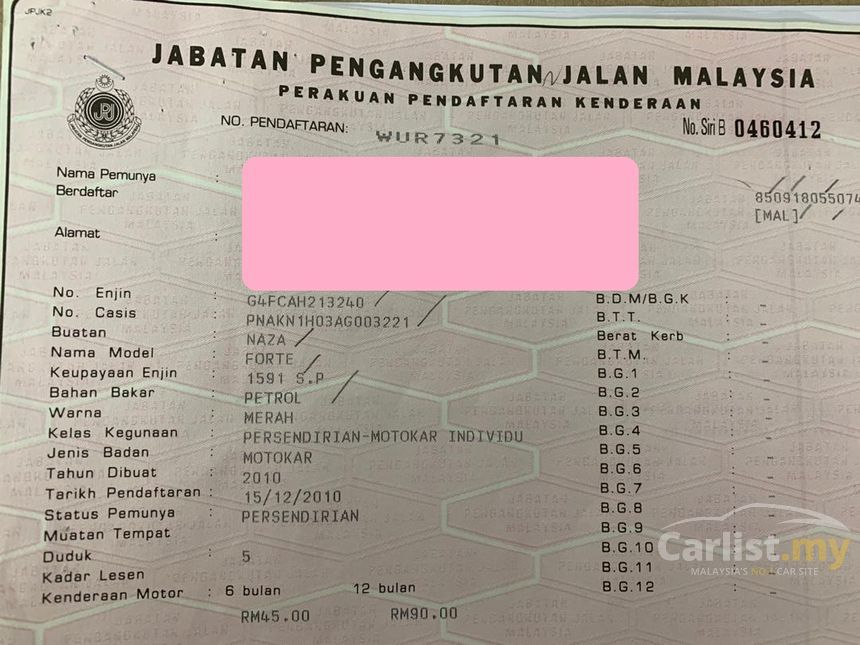 Kia Forte 2010 SX 1.6 in Selangor Automatic Sedan Maroon 