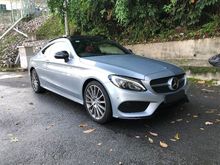 2016 RED INT PANORAMIC SUNROOF BURMESTER SOUND PCRASH BSM KEYLESS Mercedes-Benz C300 Coupe AMG 2.0 UNREG