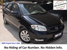 VERIFIED YEAR 2004 Toyota Vios 1.5(A)