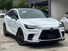 2023 Lexus RX350 2.4 F Sport SUV - Grade 5A, Mark Levinson, Panoramic Roof, F.S.R Gloss Black Aerokit, Head-Up Display, DIM, BSM, Wireless Charging