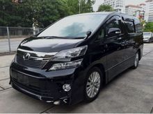 2012 Toyota Vellfire 3.5 ZG Facelift Pilot Seat 33K KM Only 1 Owner True Year