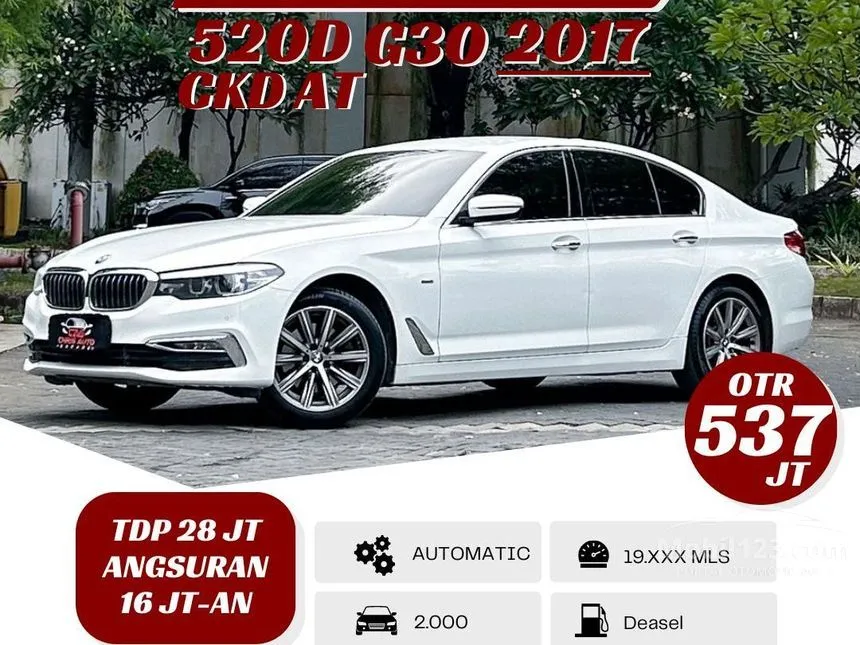 Jual Mobil BMW 520d 2017 Luxury 2.0 di DKI Jakarta Automatic Sedan Putih Rp 537.000.000