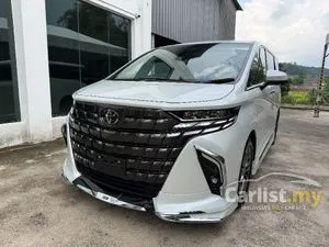2025 Toyota Alphard 2.5 Z SPEC FULLY LOADED JBL SUNROOF 4CAMERA DIM BSM HUD ROOF TV MODELISTA BODYKITS GRADE 5A 5K KM JAPAN EDITION