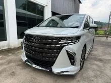 2025 Toyota Alphard 2.5 Z SPEC FULLY LOADED JBL SUNROOF 4CAMERA DIM BSM HUD ROOF TV MODELISTA BODYKITS GRADE 5A 5K KM JAPAN EDITION