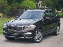 2019 BMW X3 2.0 xDrive30i Luxury SUV (A) G01 Turbo ,Luxury Line, Latest Model CKD Local By BMW MALAYSIA Super Low Mileage 2.5 K KM, Like New.