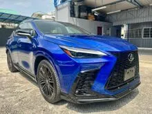 2023 Lexus NX 350 2.4 F Sport SUV TRDBODYKIT/TRDEXHAUSTMUFFLER/PANORAMIC ROOF/360CAMERA/BSM/HUD/POWERBOOT/LEXUSORANGEBRAKECALIPER/TRD20ALLOYWHEEL