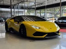 2016 Lamborghini Huracan 5.2 LP610-4 Coupe REGISTER 2020 YELLOW EXTERIOR AND INTERIOR SUSPENSION LIFTER ORIGINAL PAINT GOOD CONDITION CARBON SPOILER