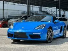 2022 Porsche 718 2.0 Boxster Shark Blue PDLS Plus Chrono Bose Leather Dashboard