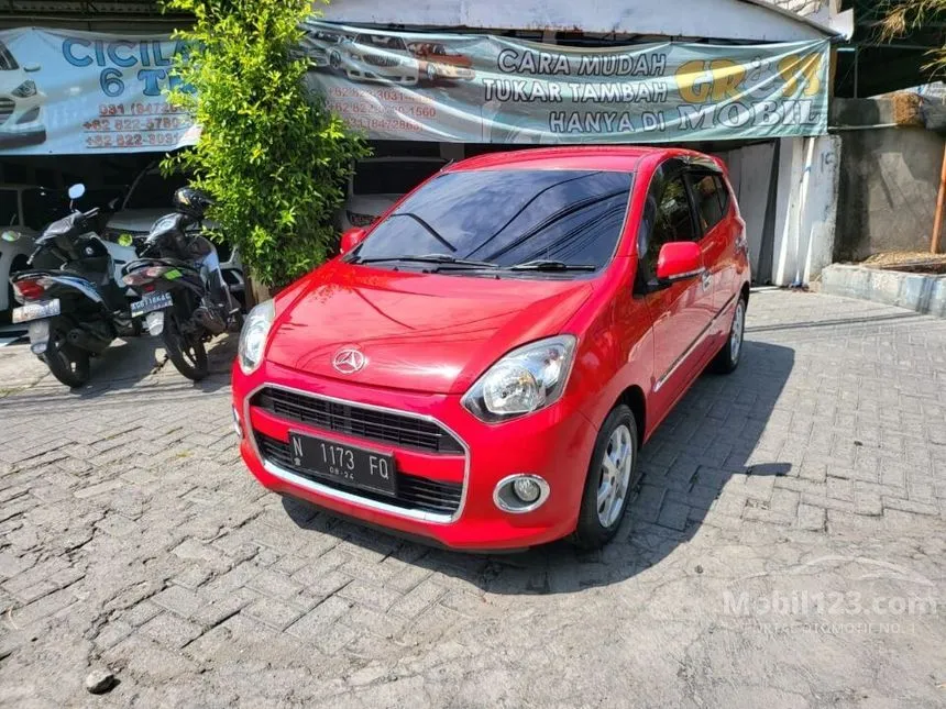 Jual Mobil Daihatsu Ayla 2017 X 1.0 di Jawa Timur Automatic Hatchback Merah Rp 105.000.000