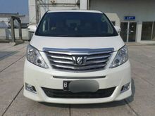 2012 Toyota Alphard 2.4 G ATPM Pakaian Pribadi White on Beige