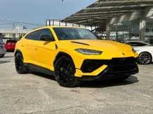 2023 Lamborghini Urus S 4.0 SUV 6K KM Like New Mate Yellow Ready Stock