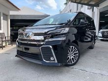 2017 Toyota Vellfire 2.5 ZG Edition MPV**PRE-CRASH**ALPINE AUDIO**ALPINE REAR ENTERTAINMENT**