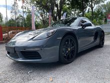 2017 Porsche 718 2.0 Cayman Coupe NARDO GREY CARRERA SPORT ALLOY WHEELS BOSE PREMIUM SOUNS SYSTEM