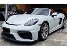2020 Porsche 718 4.0 Spyder (M) Convertible 23K KM PPF BEST CONDITION IN TOWN PASM SPORT EXHAUST CHRONO GT4 rs NO ACCIDENT NO FLOOD