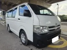 2011 Toyota HIACE 2.5 (M) Window Van Full Air-Cond