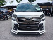 2016 Toyota Vellfire 2.5 ZG Admiration Aero Bodykit Edition MPV