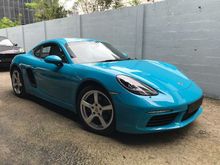 2017 Porsche 718 2.0 Cayman Coupe WHITE LEATHER UK NEW UNREG