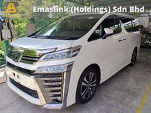 2018 Toyota Vellfire 2.5 ZG FULL SPEC SUNROOF JBL SOUND SYSTEM DIM AND PSM SYSTEM 360 SURROUND CAMERA FREE 3 YEARS WARRANTY