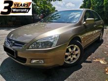 2005 Honda Accord 2.4 VTi-L Sedan / 3 YEAR ENGINE & TRANSMISSION WARRANTY / FULL LEATHER SEAT / AUTO CRUISE / ELECTRIC CONTROL SEAT / FULL SPEC / RAYA