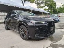 2024 Lexus NX 350 2.4 F Sport,GRADE 5A,SUNROOF, DIGITAL METER,HUD, ORANGE CALIPER,TRD BODYKIT,DIM,BSM, SURROUND CAMERA,2024 UNREGISTER