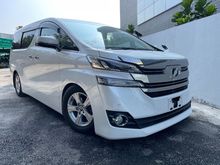2016 Toyota Vellfire 2.5 (PROMOTION PRICE ) 2 POWER DOOR , REAR CAMERA ,8 SEATER ,2WD ,UNREG
