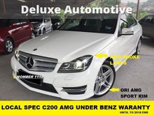 2014 Mercedes-Benz C200 CGI 1.8 AMG Sedan AMG LOCAL SPEC STILL UNDER WARRANTY FACELIFT ONE OWNER FULL SERVICE RECORD ORIGINAL PAINT