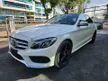 Recon 2018 Mercedes Benz C200 2.0 AMG Avantgarde (A) PANORAMICROOF AIRMATIC POWEREDBOOT HUD BSM REDINTERIOR FULLLEATHER FULLELECTRONCISEATS AUTOPARKING - Cars for sale