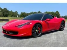 SHARKY RED PRE OWNED 2011/2013 FERRARI 458 4.5 NA ITALIA COUPE BEST VERSION OF ITS NEW