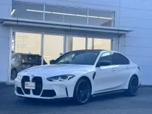 2021 BMW M3 3.0 Competition Sedan trim level, P-Assist Plus, ambient lighting, 4K Mileage, H-Cardon system, black leather seats, INCOMING STOCK