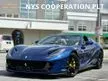 Recon 2020 Ferrari 812 GTS Convertible 6.5 V12 F1 DCT Unregistered Horse Stitched In Headrest 20 Inch Matt Forged Painted Alloys Giallo Brake Callipers Gia